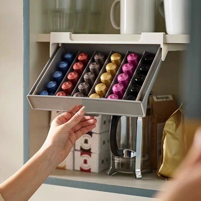 Coffee Tea Essentials - Koffiecapsulehouder Capsule Koffie Theezakje Opbergrek Lade