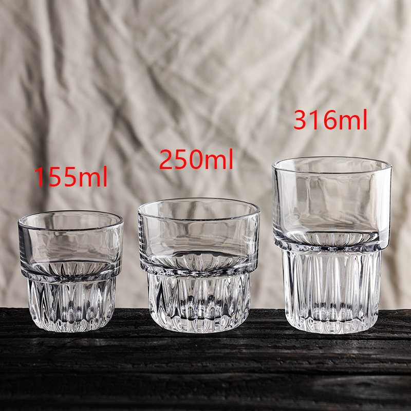 Coffee Tea Essentials - 155Ml/250Ml/316Ml Koffiemok Hittebestendige Glazen Bekers Transparante