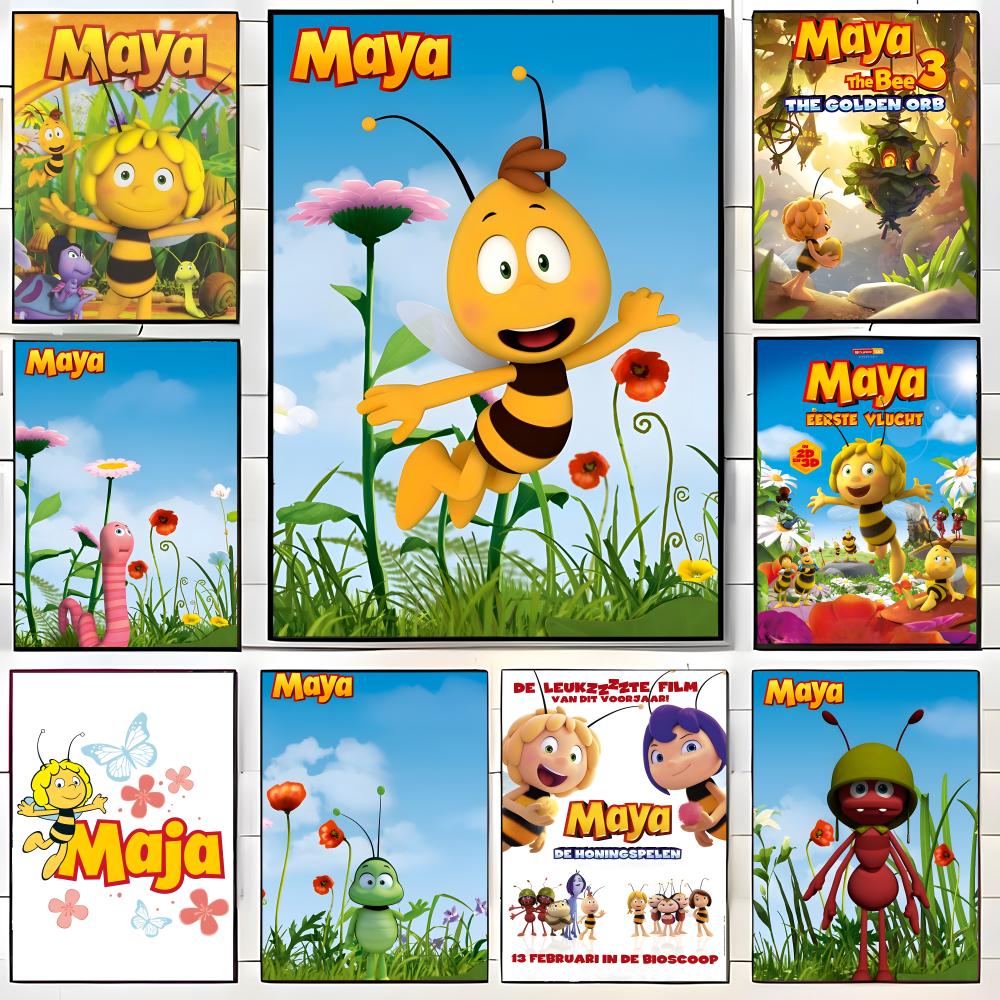 Maya Coffee & Tea Ulasan - Cartoon M-Maya de Bee Poster zelfklevende