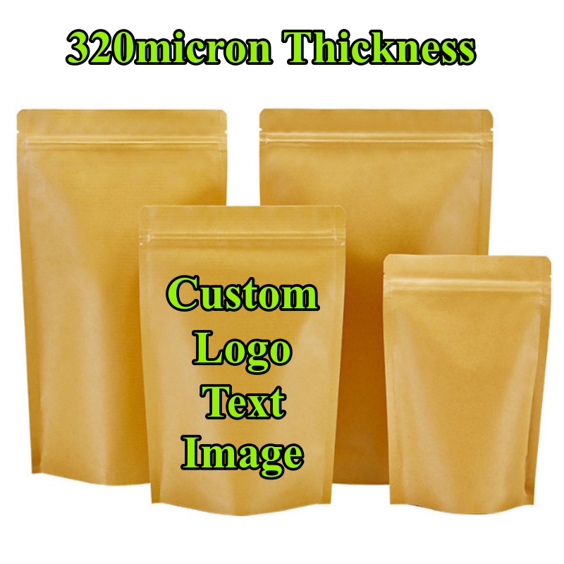 Coffee Tea In Chinese - 100 STUKS Stand-up Kraftpapier Folie Ziplock