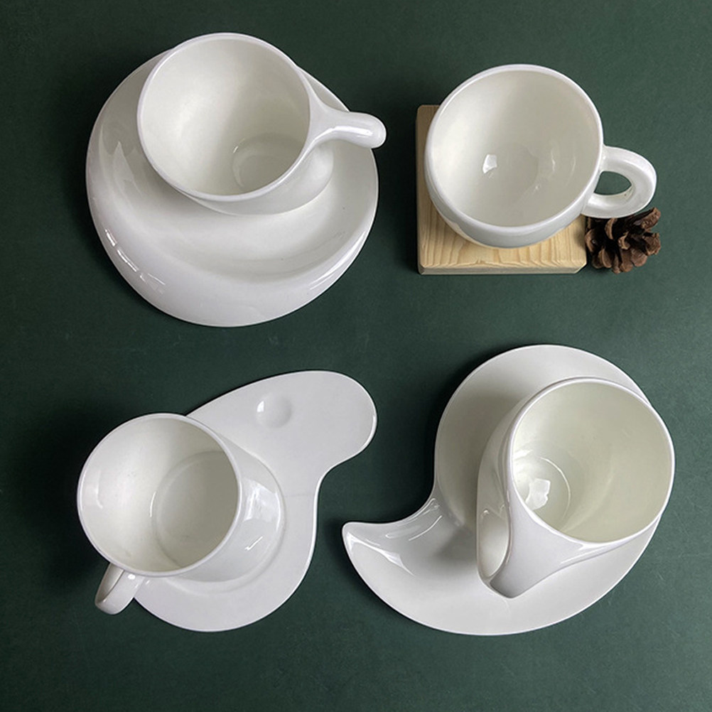 Coffee Tea Home - 1Set keramische koffiekop en schotelset Elegant