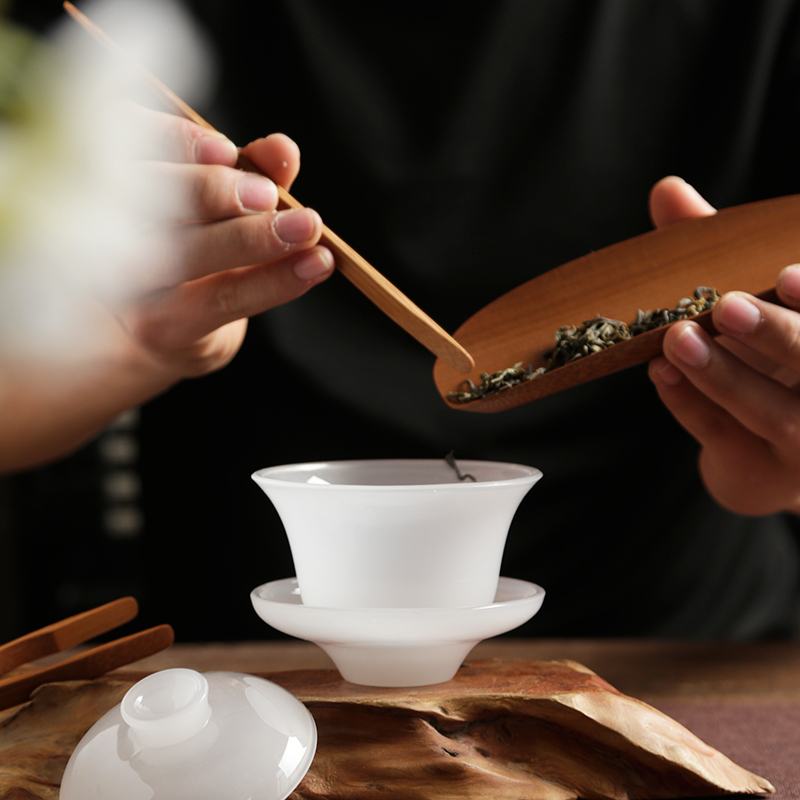 3 stks/set keramische theelepe - Coffee Tea In Chinese recensie en prijs