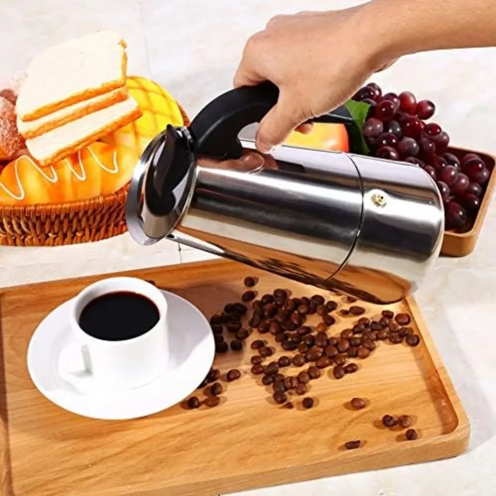 Mokka koffiepotten RVS espress - Coffee Tea Home recensie en prijs