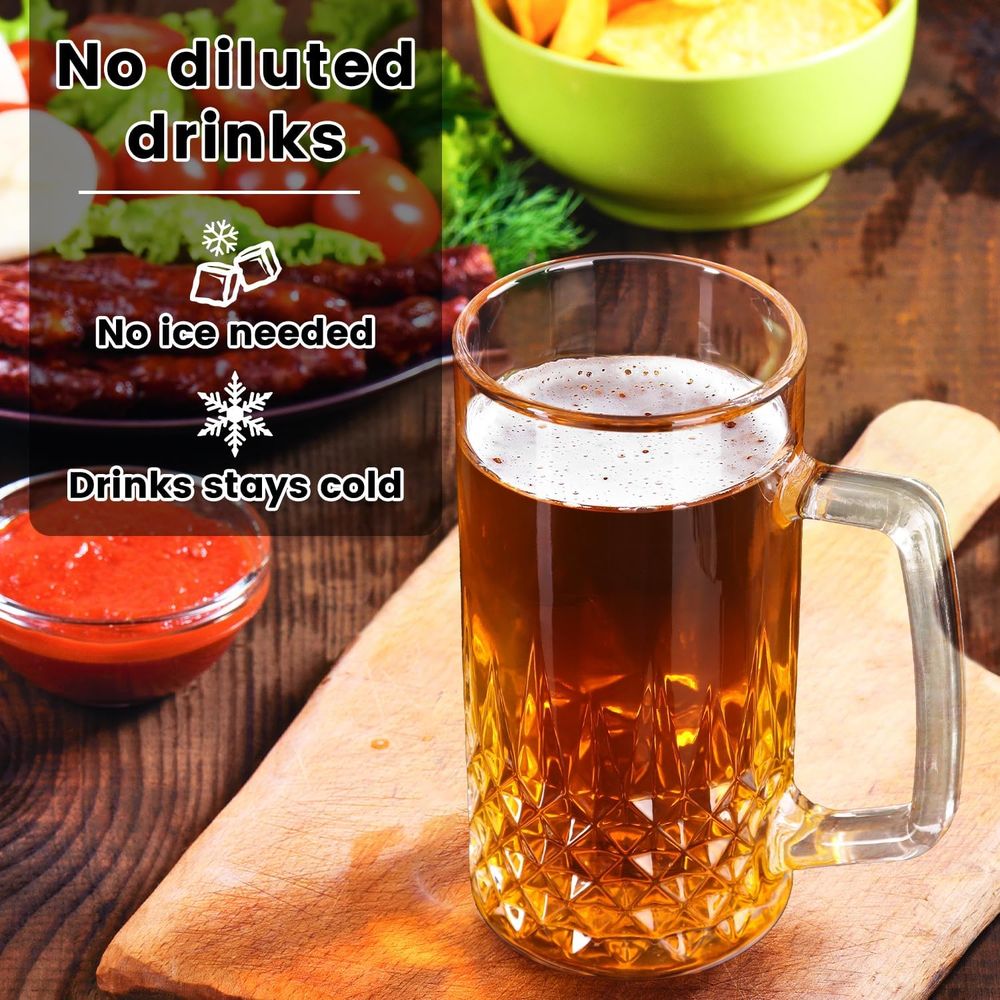 Set van 4 zware glazen mokken  - Mug Tea Coffee recensie en prijs